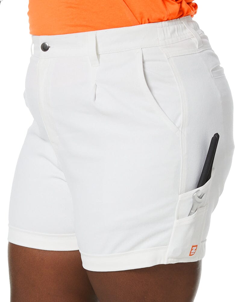 The Workz Womens Short - White