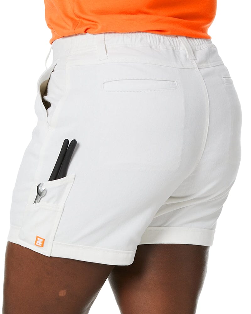 The Workz Womens Short - White