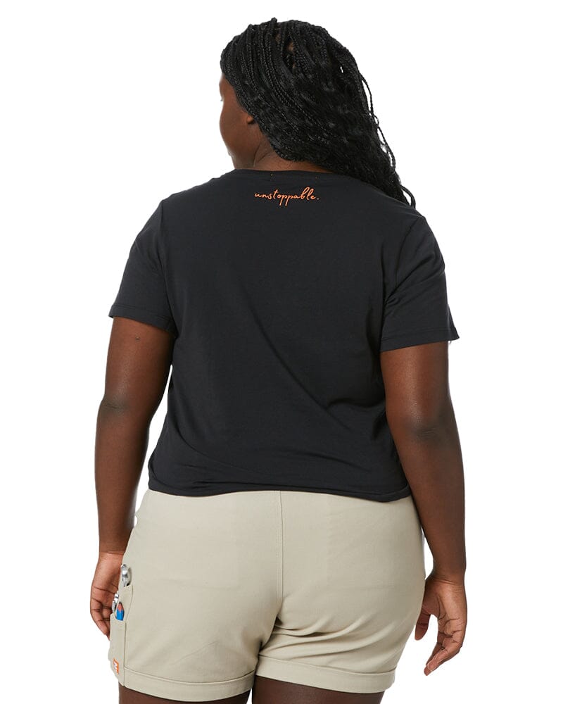 Unstoppable Womens Tee - Black