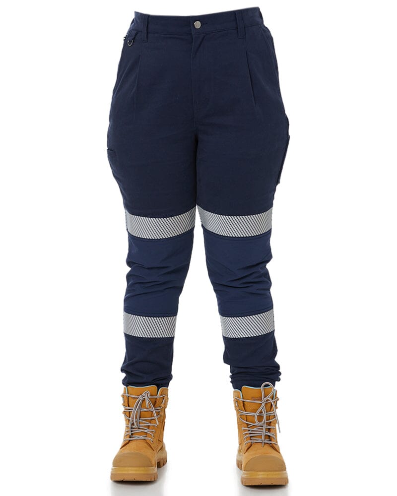 The Workz Womens Taped Pant - Navy