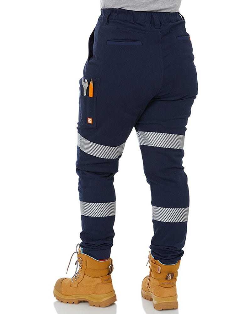 The Workz Womens Taped Pant - Navy