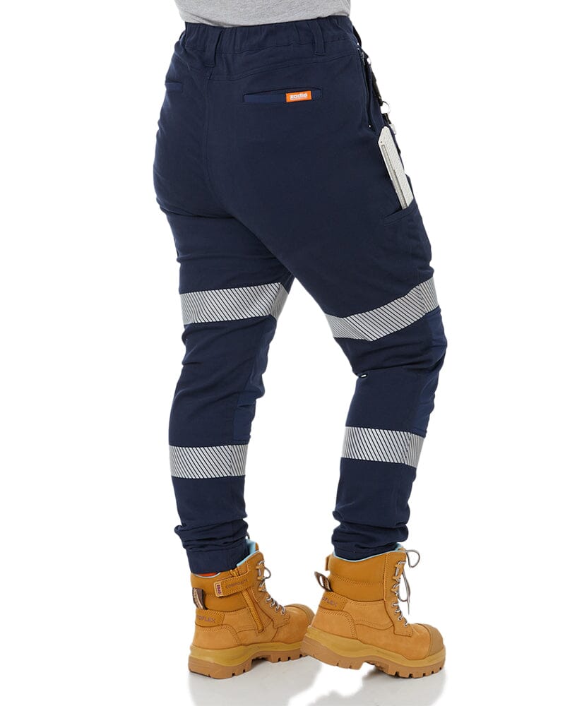 The Workz Womens Taped Pant - Navy