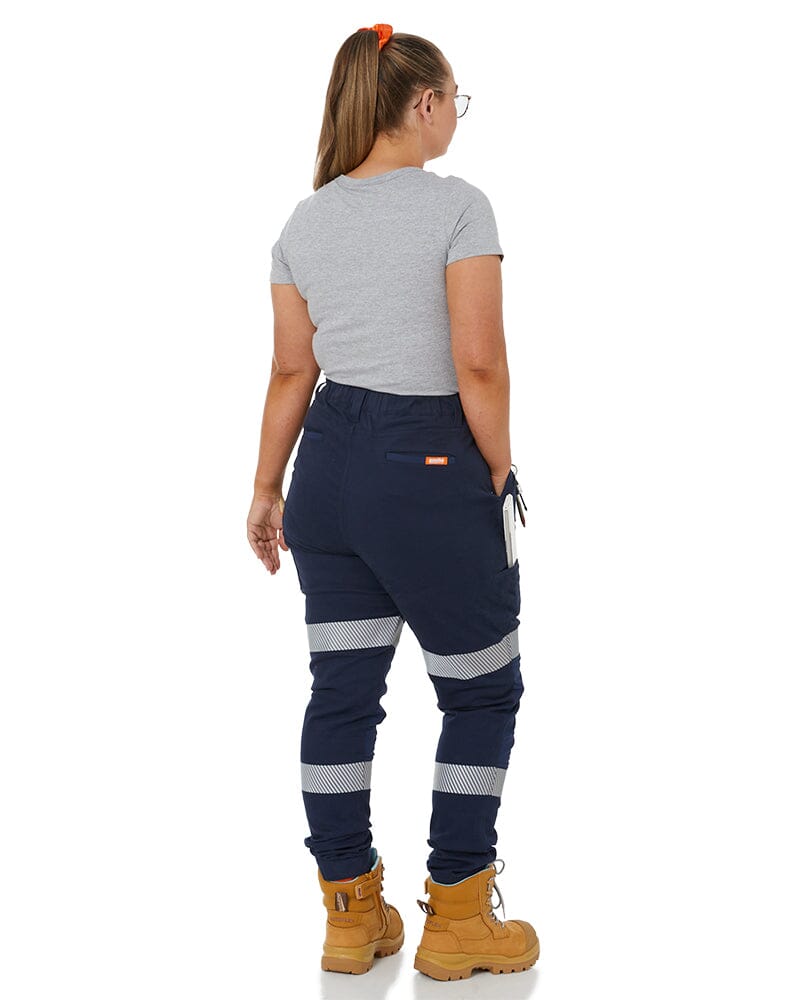 The Workz Womens Taped Pant - Navy