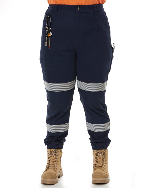 The Workz Womens Taped Pant - Navy