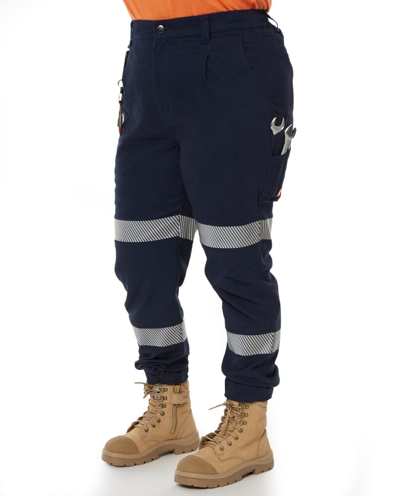 The Workz Womens Taped Pant - Navy