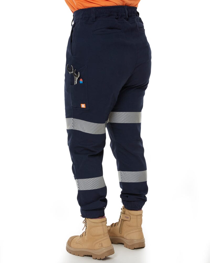 The Workz Womens Taped Pant - Navy