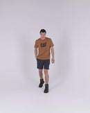 Flex and Move Tradie 4 Way Stretch Elastic Waist Cargo Short - Charcoal