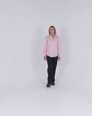 Ladies LS Shirt - Pink/White