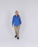 Ladies Closed Front Shirt LS - Cobalt Blue