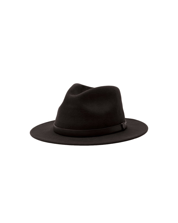 Messer Packable Fedora - Black/Black