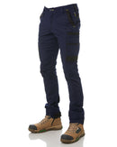 Tradies Flex and Move Stretch Cargo Utility Pant 2 Value Pack - Navy