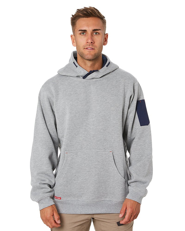 Brushed Fleece Hoodie - Grey Marle