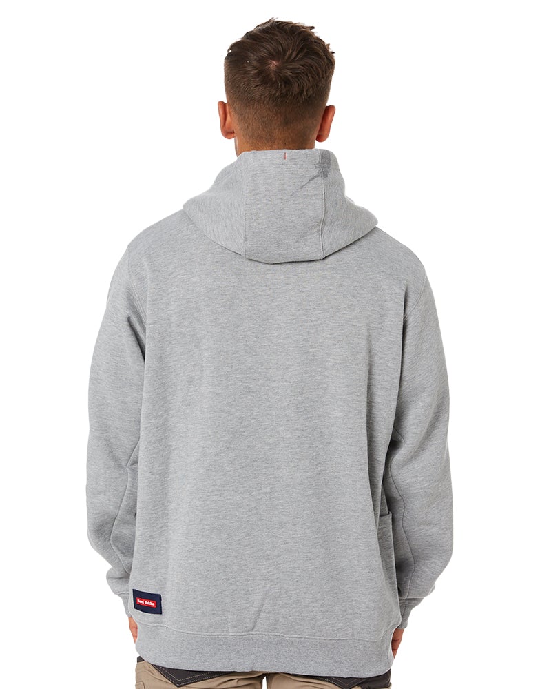 Brushed Fleece Hoodie - Grey Marle