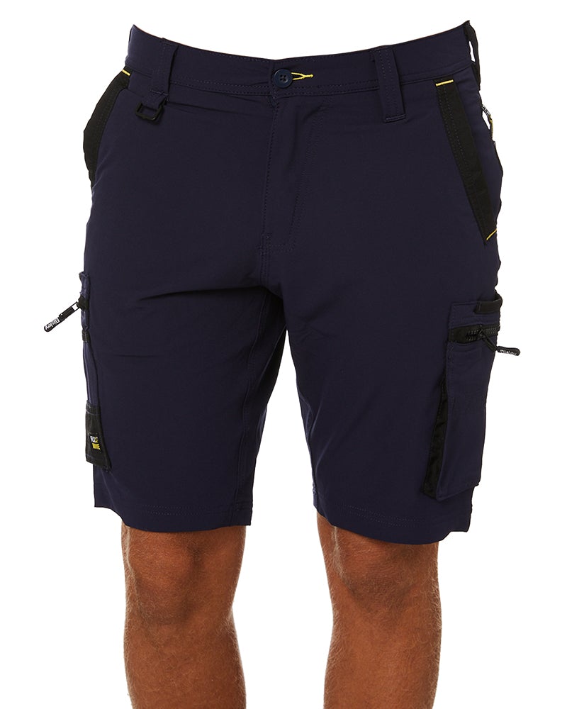 Flex and Move 4-Way Stretch Zip Cargo Short - Navy