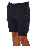 Flex and Move 4-Way Stretch Zip Cargo Short - Navy