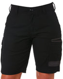 WS-3W Ladies Stretch Work Shorts - Black