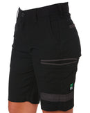 WS-3W Ladies Stretch Work Shorts - Black