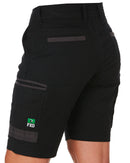 WS-3W Ladies Stretch Work Shorts - Black