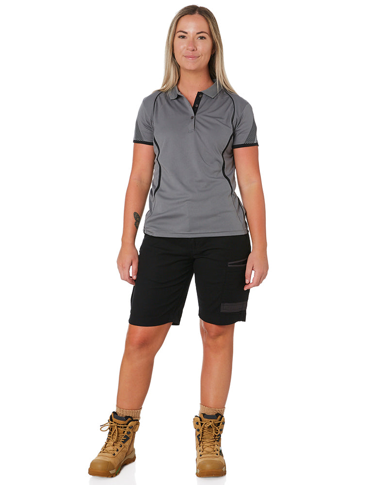 WS-3W Ladies Stretch Work Shorts - Black