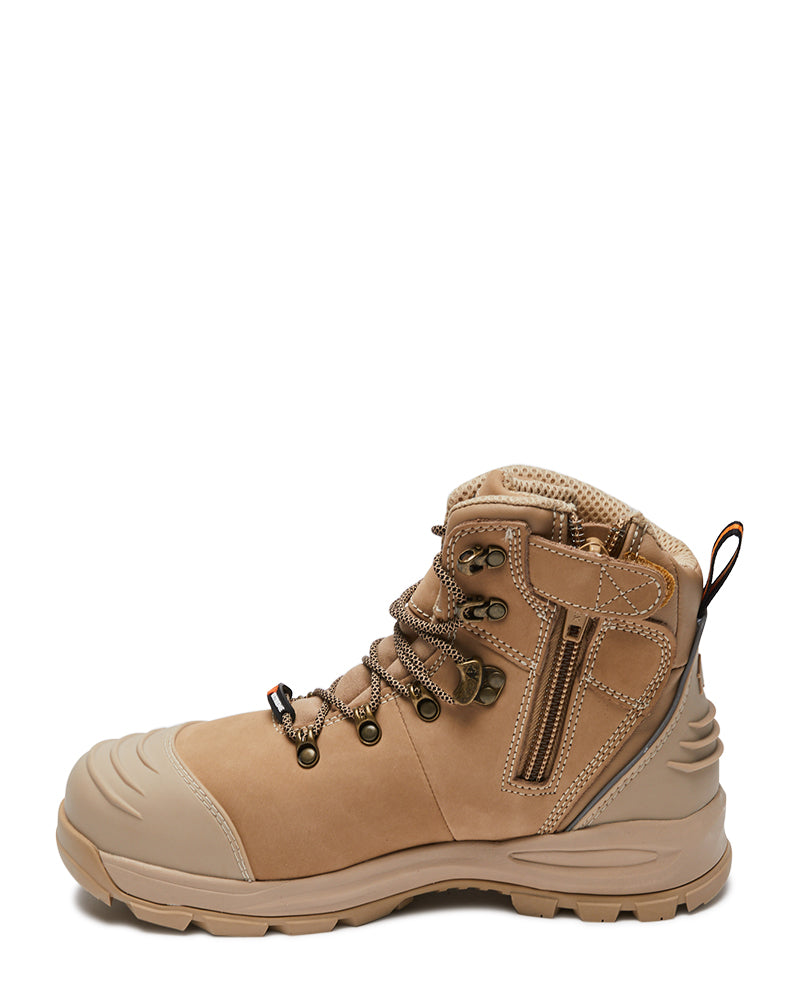 XT Ankle Lace Up Boot with Zip - Stone