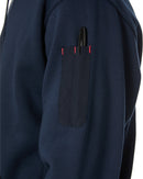 Brushed Fleece Hoodie - Navy