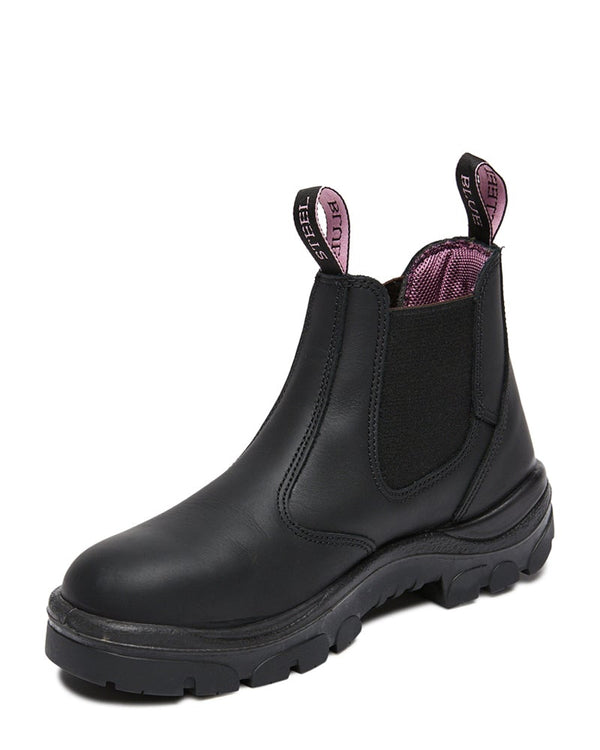 Ladies Hobart Elastic Sided Boot - Black