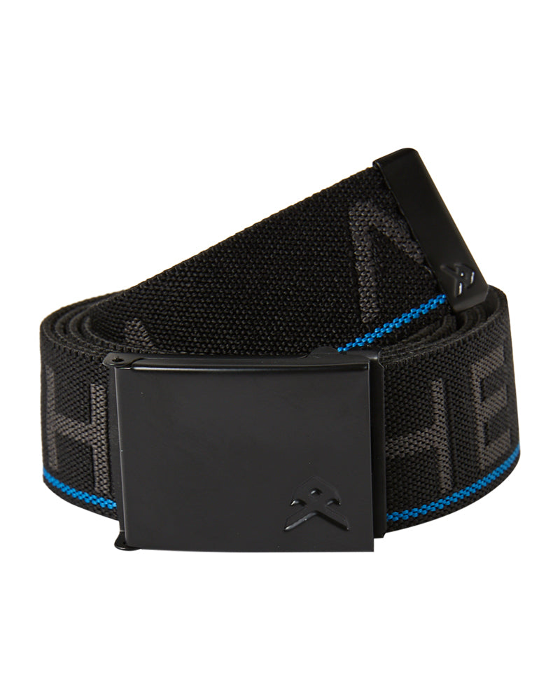 Elastic clearance webbing belt