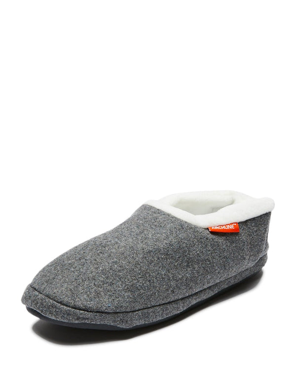 Orthotic Closed Slippers - Grey Marle