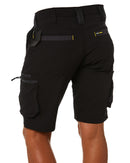 Flex and Move 4-Way Stretch Zip Cargo Short - Black