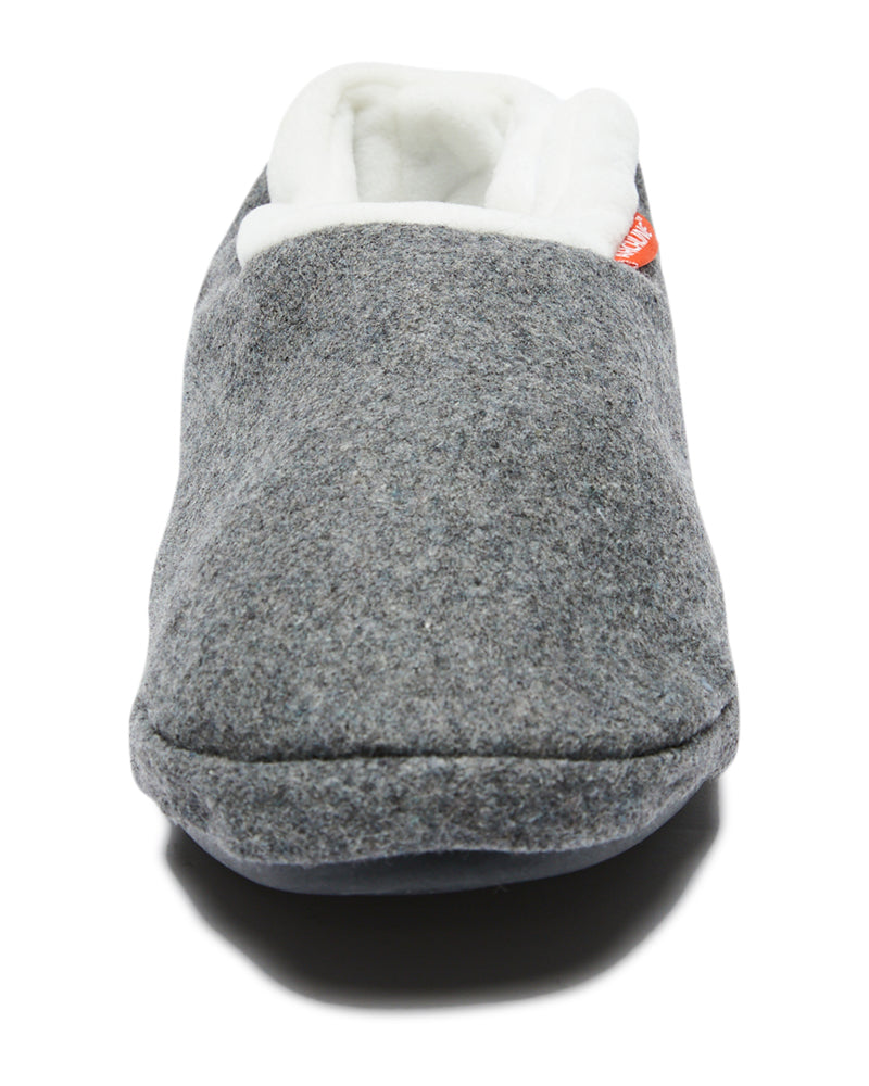 Orthotic Closed Slippers - Grey Marle