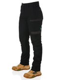 WP-3W Ladies Stretch Work Pants - Black