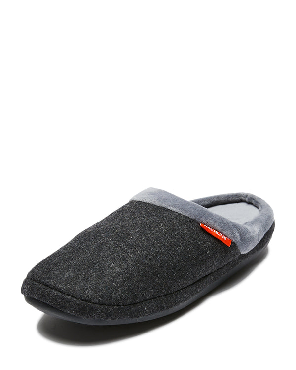 Orthotic Slip-On Slippers - Charcoal Marle