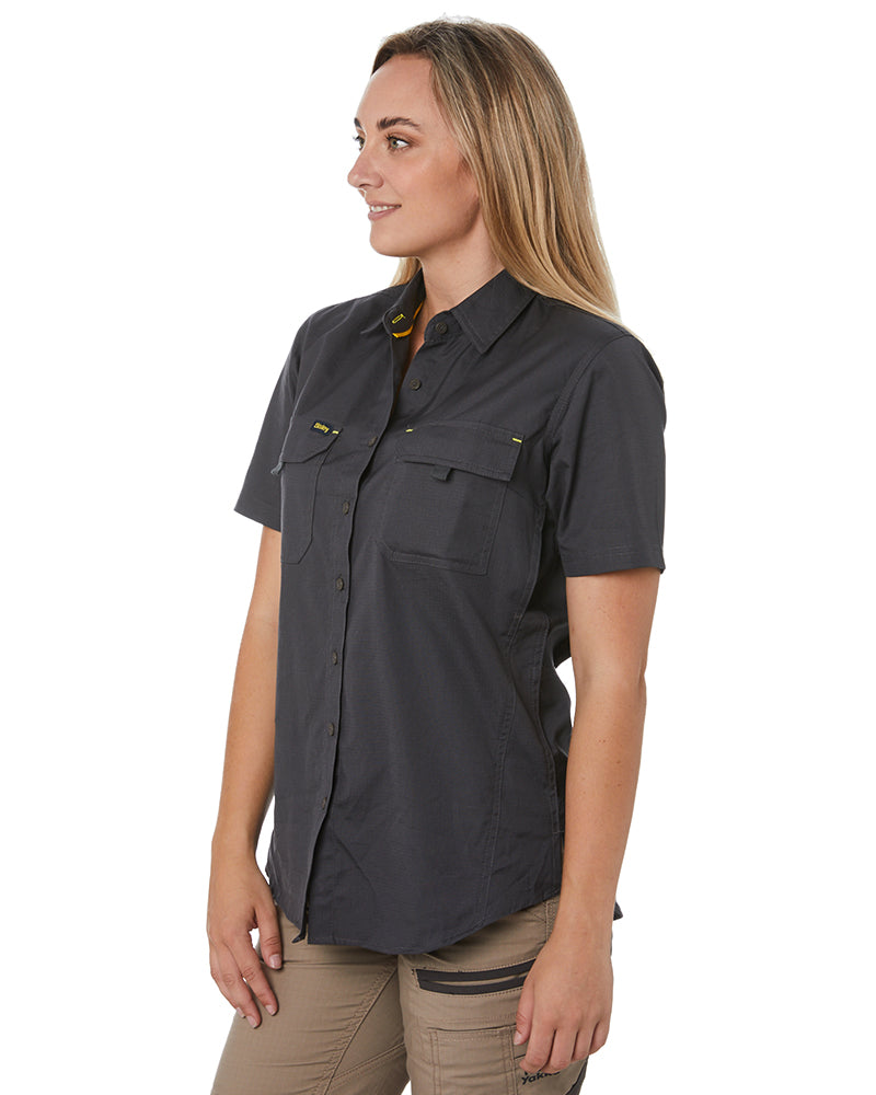 Womens X Airflow Ripstop SS Shirt - Charcoal
