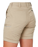 Womens Stretch Cotton Short - Stone