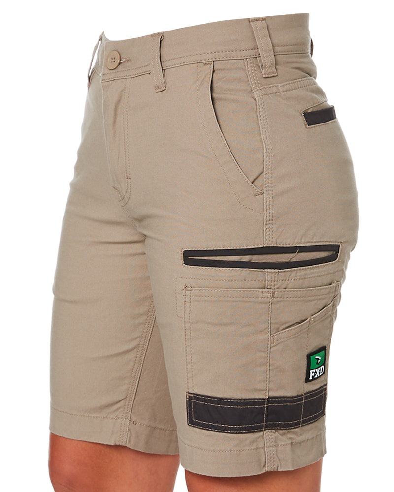 WS-3W Ladies Stretch Work Shorts - Khaki