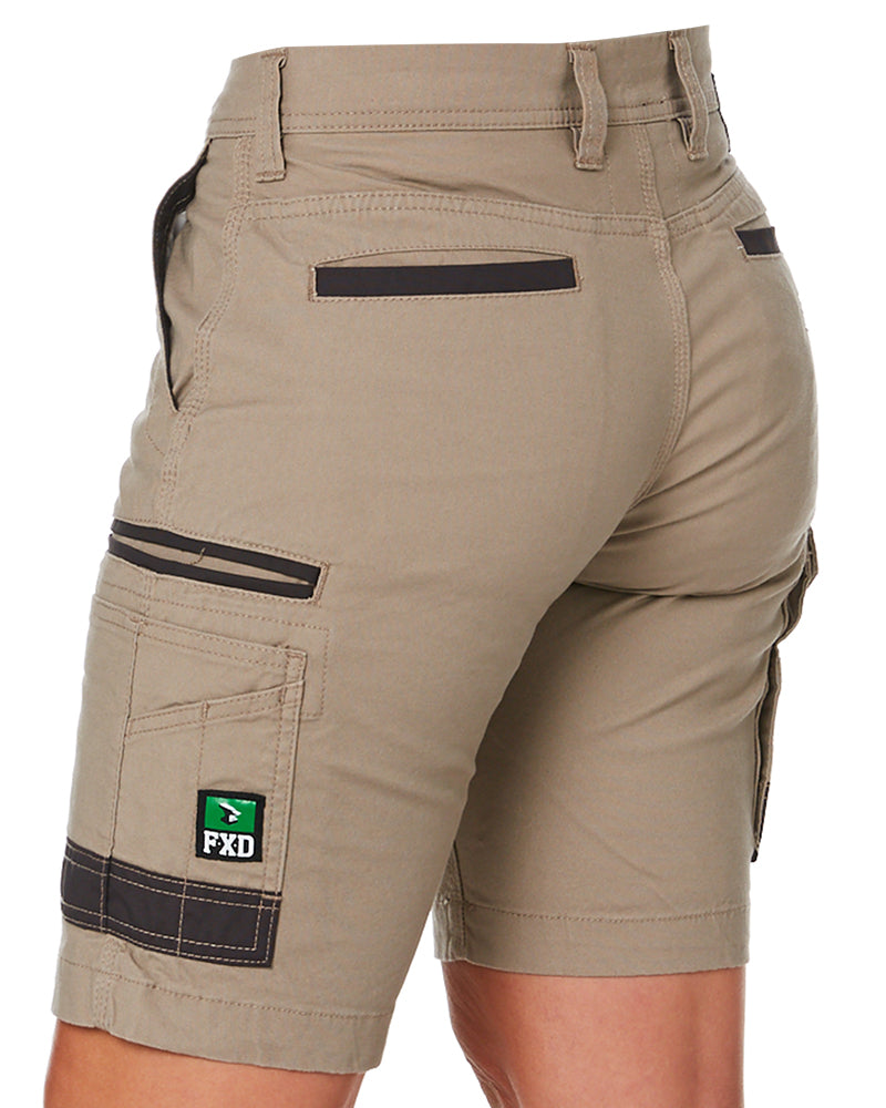 WS-3W Ladies Stretch Work Shorts - Khaki