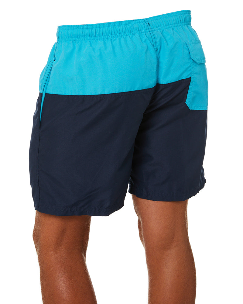 Ruggers Microfiber Spliced Shorts - Atlantic/Aqua Blue