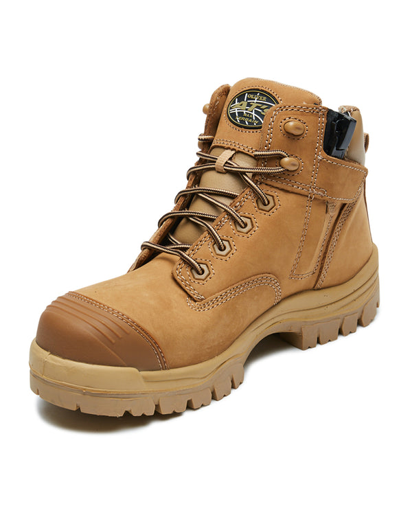 AT 45-650Z Hiker Safety Boot with Zip - Stone