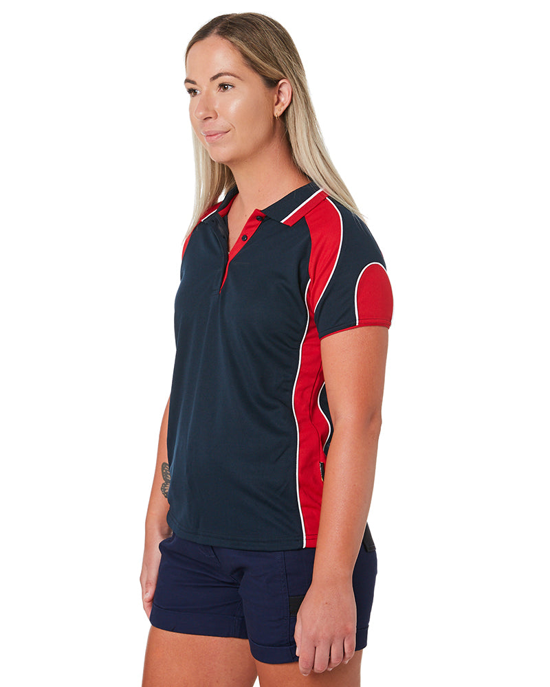 Murray Ladies Polo - Navy/Red