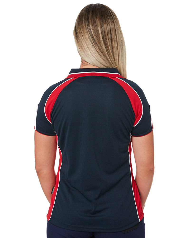 Murray Ladies Polo - Navy/Red