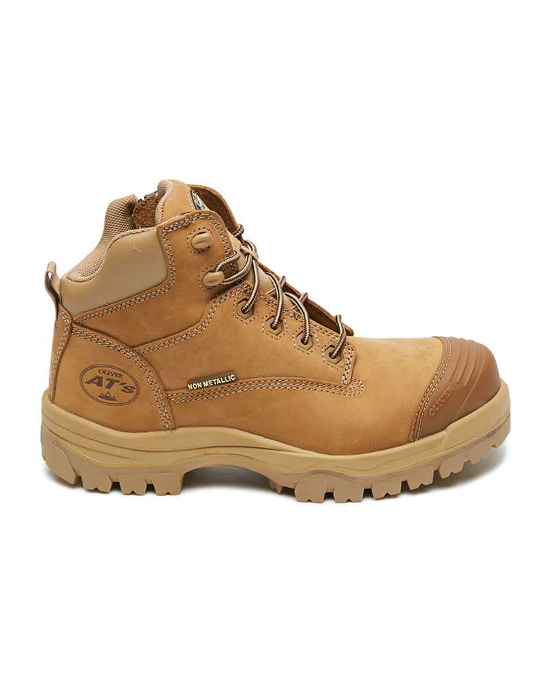 AT 45-650Z Hiker Safety Boot with Zip - Stone