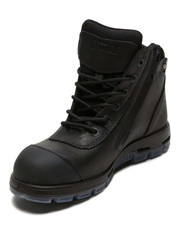 Cobar Zip Side Scuff Cap Safety Boot - Black