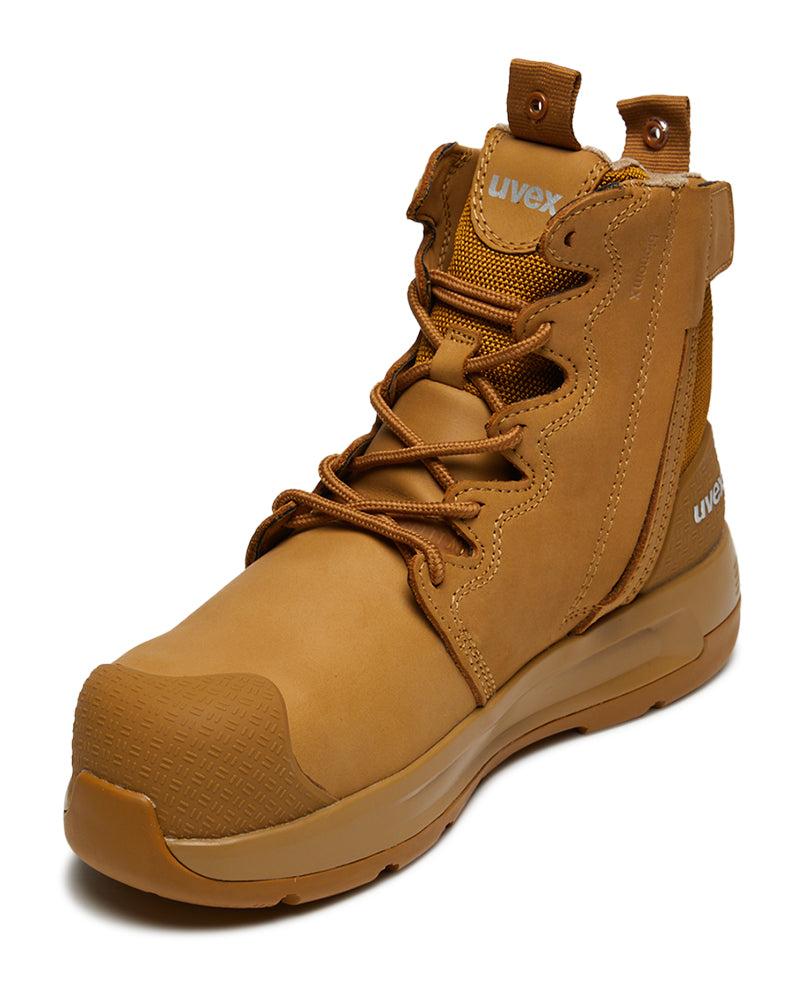 3 x-flow zip side safety boot - Tan