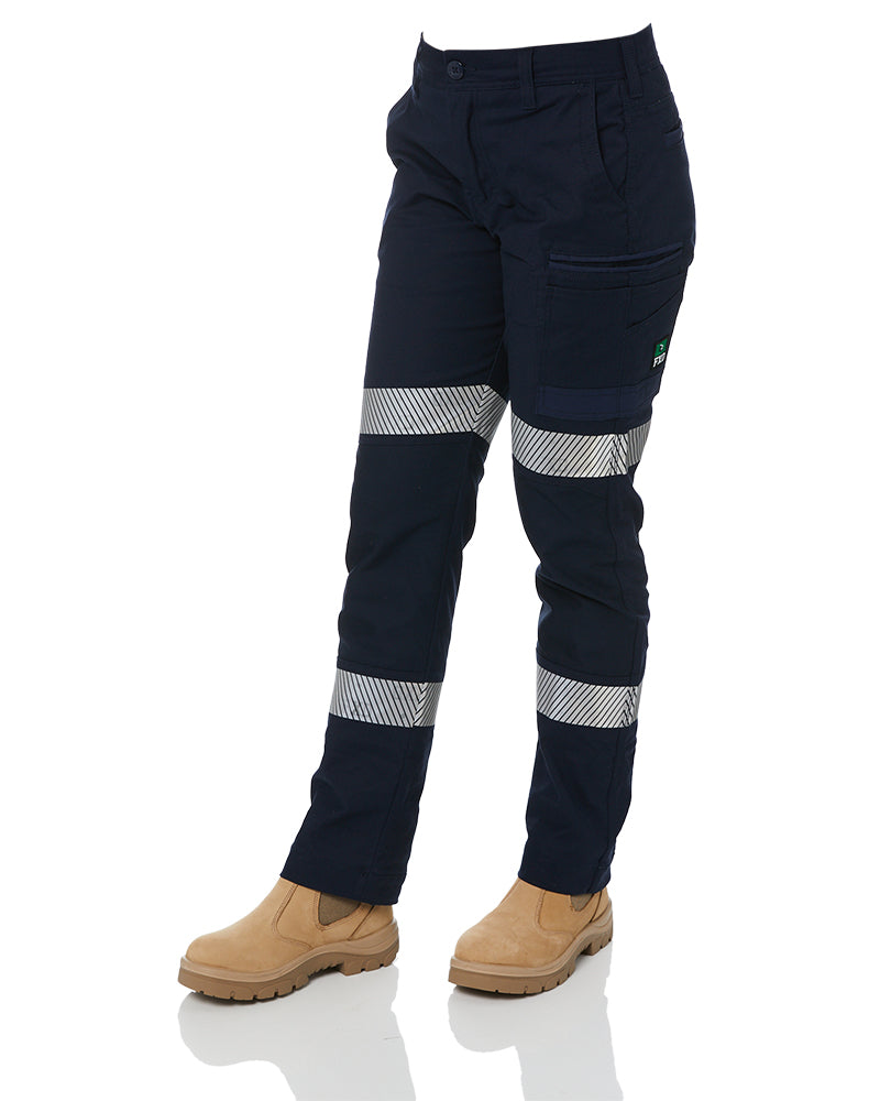 WP-3WT Ladies Taped Stretch Pants - Navy