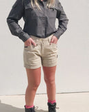 Womens Flex and Move Short Short - Stone