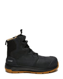 3 x-flow zip side safety boot - Black/Tan