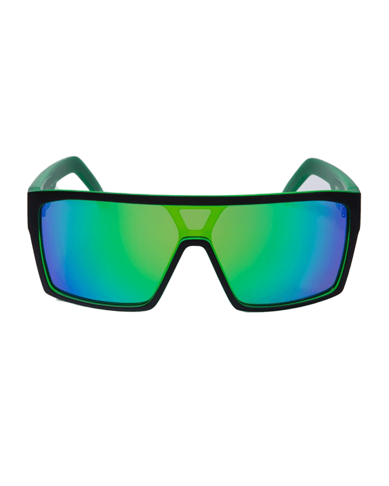 Command Polarised Sunglasses - Matte Black/Green