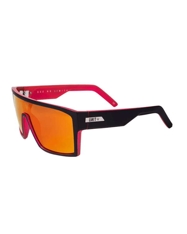 Command Polarised Sunglasses - Matte Black/Neon Pink