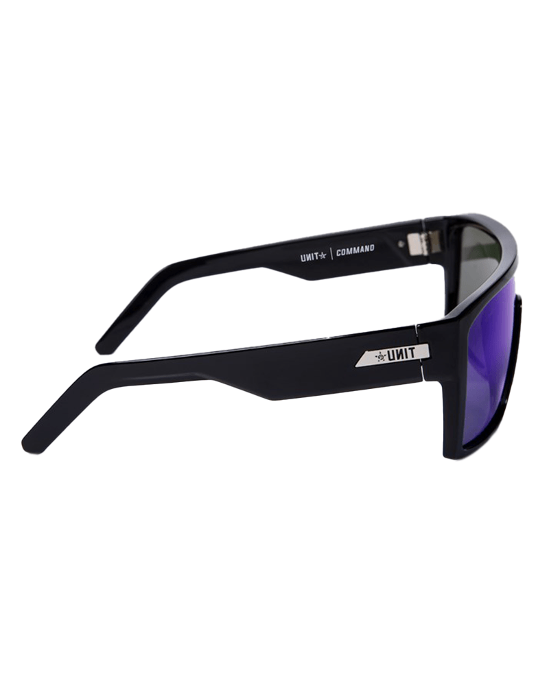 Command Polarised Sunglasses - Black/Blue