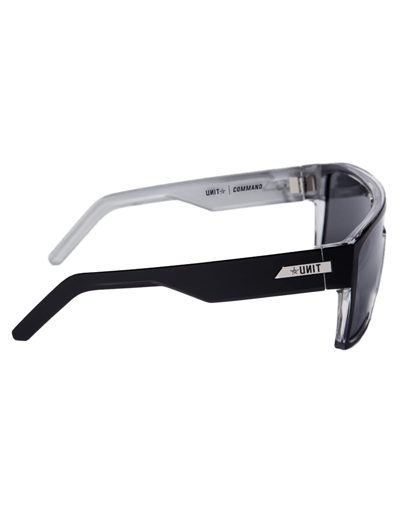Command Polarised Sunglasses - Black/Silver